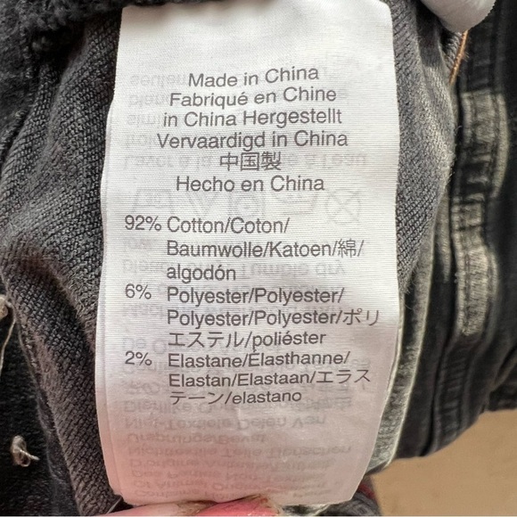 Madewell Jeans Womens 32 Black Skinny 9" High Rise Raw Hem Light Wash Denim - Picture 8 of 9